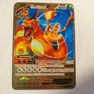 Carta Pokémon Charizard V Dorada