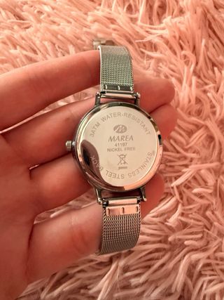Reloj Marea Mujer Plata y Rosa