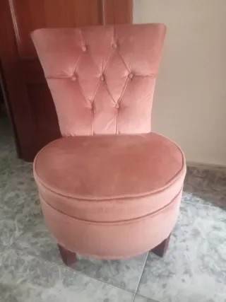 Butaca descalzadora vintage rosa