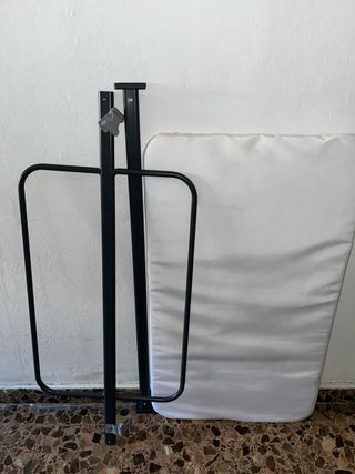 Minicuna colecho Kinderkraft gris CASI NUEVO