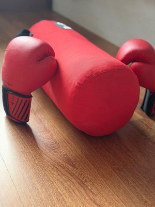 Kit Saco Boxeo + Guantes Rojo