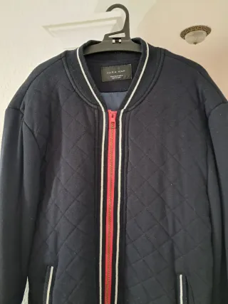 Cazadora Zara Azul Acolchada