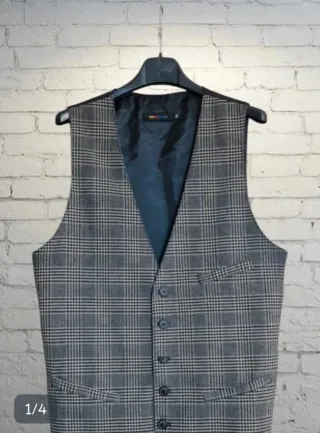 Gilet Imperial uomo beige/blu