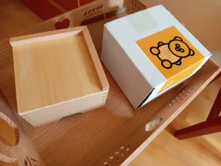 Base in legno per torre rosa