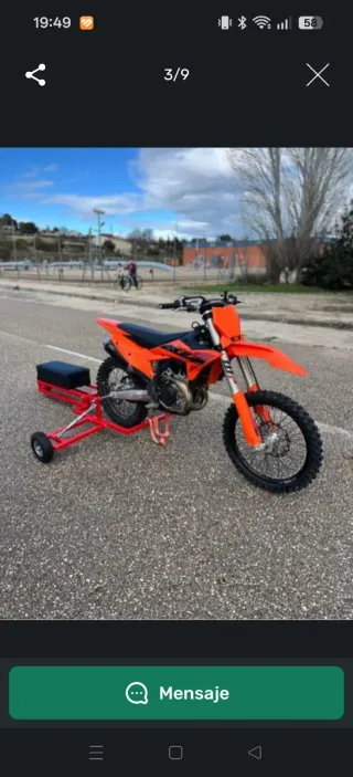 Plataforma para hacer Wheelies de moto
