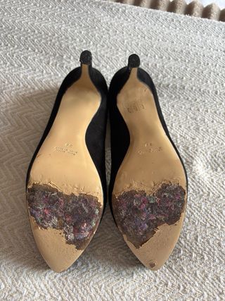 Tacones italianos negros Talla 39 zanetti