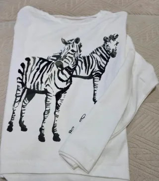 Camiseta niña con cebras