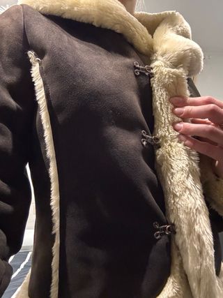 Abrigo pelo vintage mujer