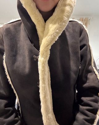 Abrigo pelo vintage mujer