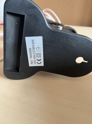 Foco flexo pinza rojo