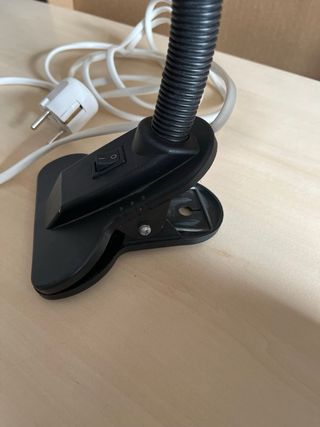 Foco flexo pinza rojo