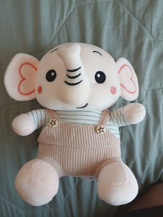 Peluche Elefantino Rosa Nuovo