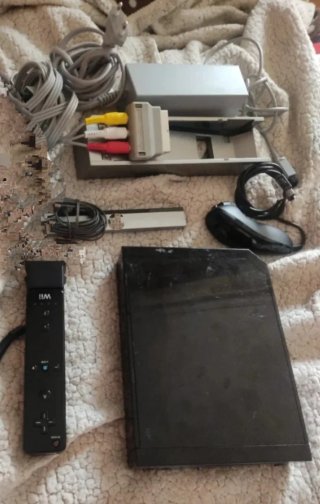 Nintendo Wii Negra Completa