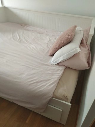 Cama nido blanca con cajones
