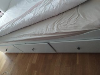 Cama nido blanca con cajones