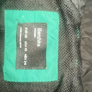 Chaqueta Bomber Negra y Verde