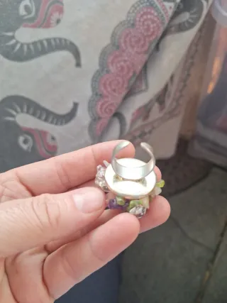 Anello pietre dure multicolor