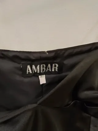 Top negro satén talla 40 nuevo