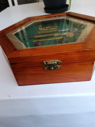 Caja Madera Golf Antiguo