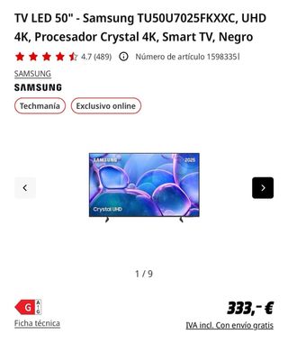 Televisor Samsung 50 smartv