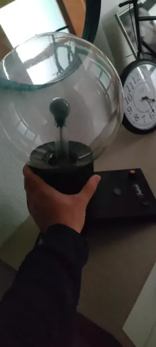 Lámpara de Plasma Fantasia Negra y Transparente