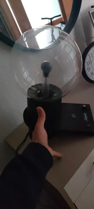 Lámpara de Plasma Fantasia Negra y Transparente