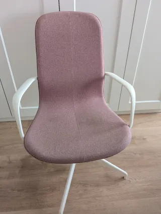 Silla de oficina Ikea rosa