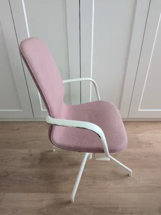 Silla de oficina Ikea rosa