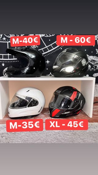 Cascos Moto Tallas M y L