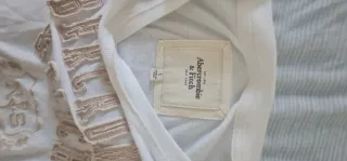 Camisa Abercrombie Fitch manga larga gris M/L