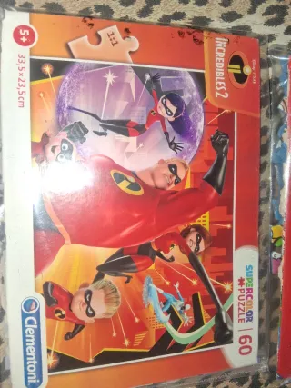 Lotto 3 Puzzle Supercolor Incredibles Pokemon Mari