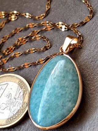Collana con pendente Amazzonite naturale