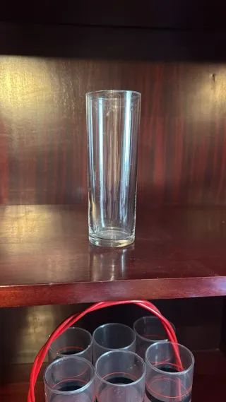Vaso tubo de cristal, hay 9