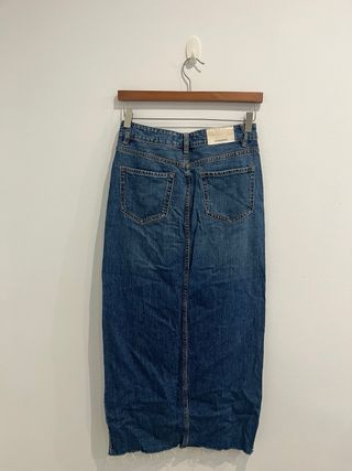 Falda vaquera larga Stradivarius