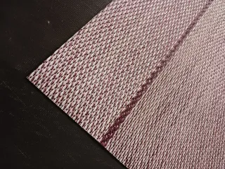 Alfombra vinilo trenzado 60x110 gris granate