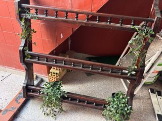 Revistero rústico madera maciza