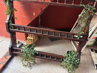 Revistero rústico madera maciza