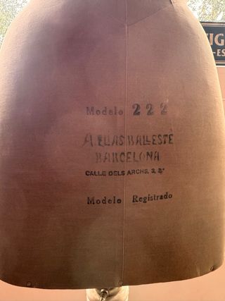 Antiguo Maniquí Elias Balleste con pie