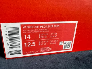 Nike Air Pegasus 2005 plateadas y amarillas