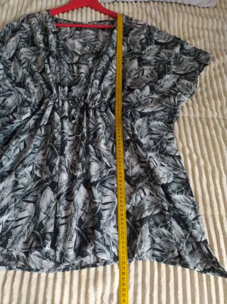 Blusa Estampada Hojas Talla Única