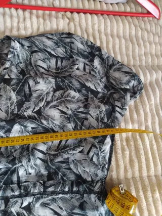 Blusa Estampada Hojas Talla Única