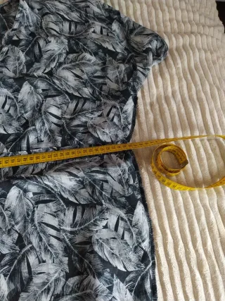 Blusa Estampada Hojas Talla Única