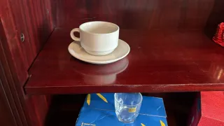 Tazas de café con plato, juego de 12