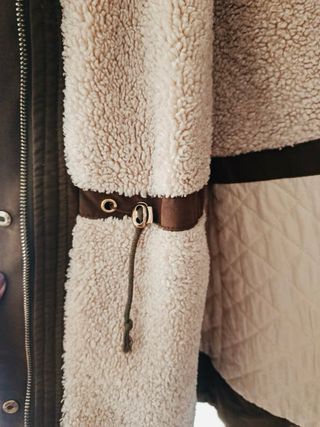 Parka TRAFALUC marrón con forro