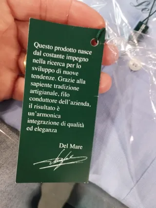 Camicia uomo Del Mare 1911 azzurra