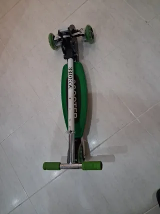 Patinete 3 Ruedas Verde 2-5 Años