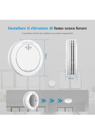 Rilevatore fumo Xindum con stazione base