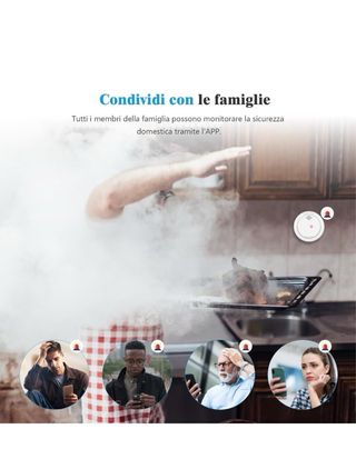 Rilevatore fumo Xindum con stazione base