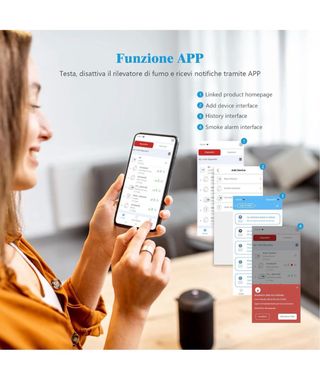 Rilevatore fumo Xindum con stazione base