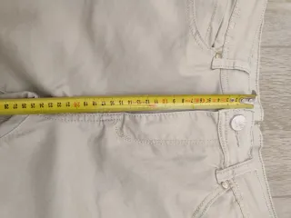 Pantaloni beige in cotone